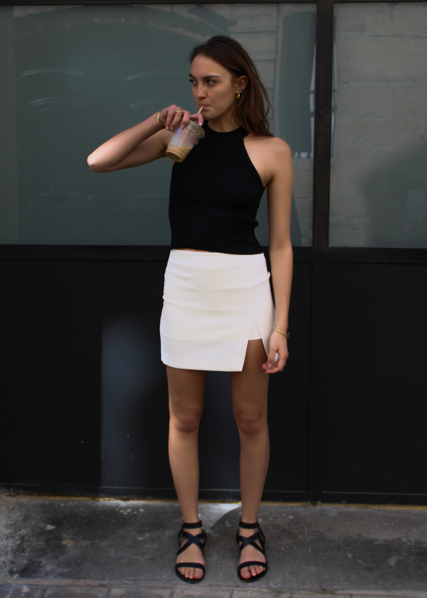 Karra skirt off white